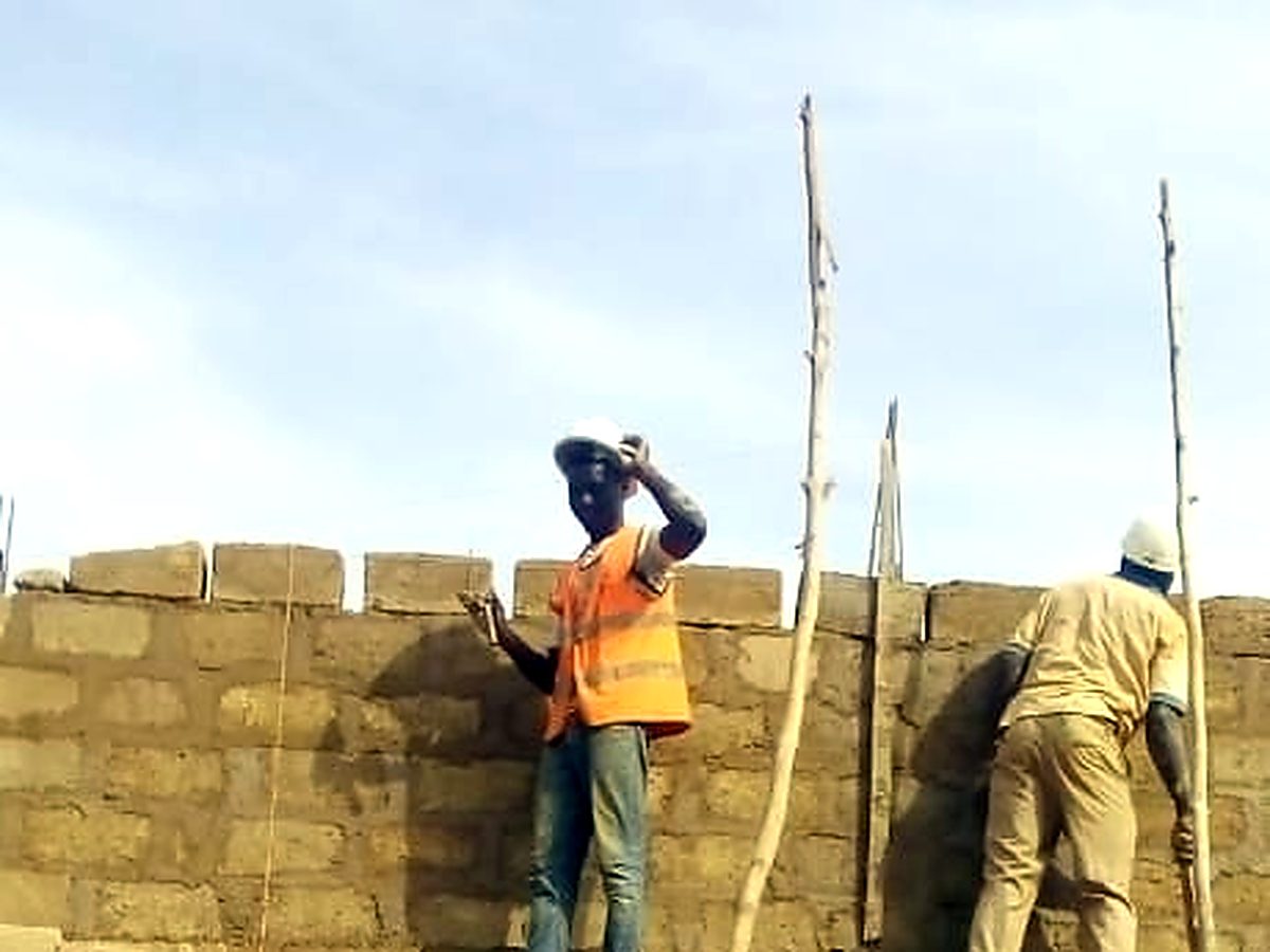 Travaux de gros œuvre : élévation des murs